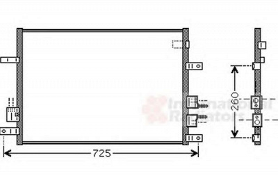 VAN WEZEL 01005097 -  Конденсатор, кондиционер